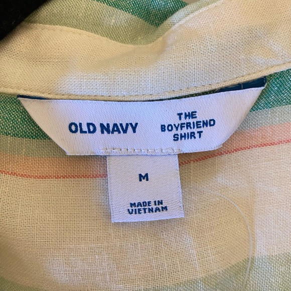 NWT Old Navy Linen Blend Shorts and Button Down Shirt Set Size Medium - Picture 5 of 6